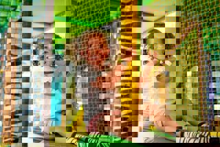 Girl sitting on Soft Play