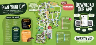 Twycross Zoo Map 2026
